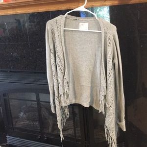 Gray cardigan